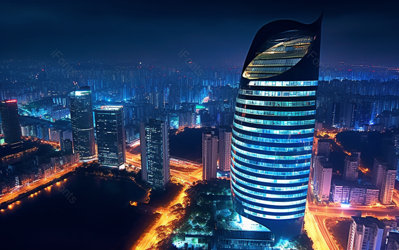 灯火辉煌灯红酒绿城市夜晚高楼大厦摄影背景,高清,摄影图,摄影图片,图片大全,摄影图免费下载